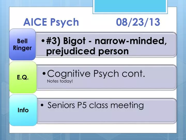 aice psych 08 23 13