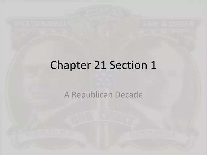 chapter 21 section 1