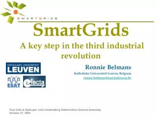 SmartGrids A key step in the third industrial revolution