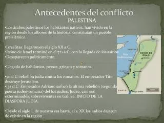 antecedentes del conflicto