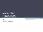 Modernism (1900-1950) - slide 1