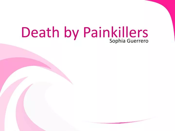 death by painkillers