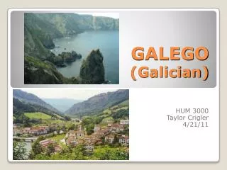 GALEGO (Galician)