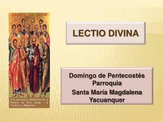 domingo de pentecost s parroquia santa mar a magdalena yacuanquer