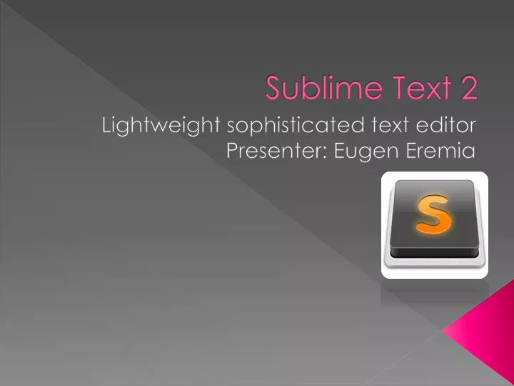 sublime text 2