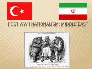 Post WW I Nationalism: Middle East