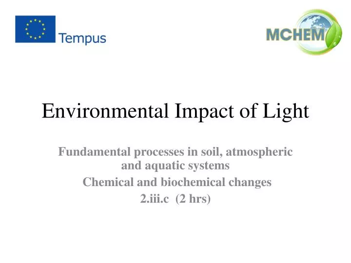 environmental impact of light