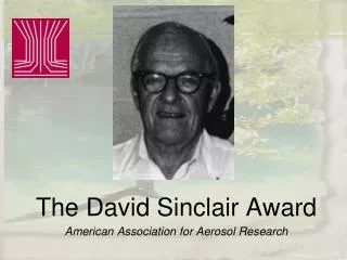 The David Sinclair Award