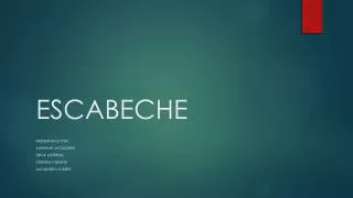 escabeche