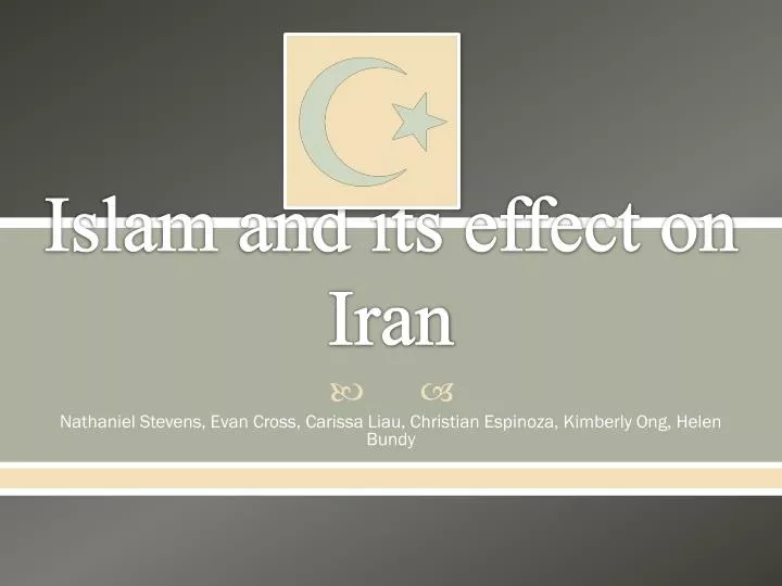 islam and its effect on iran