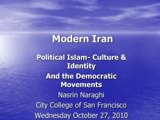 Modern Iran
