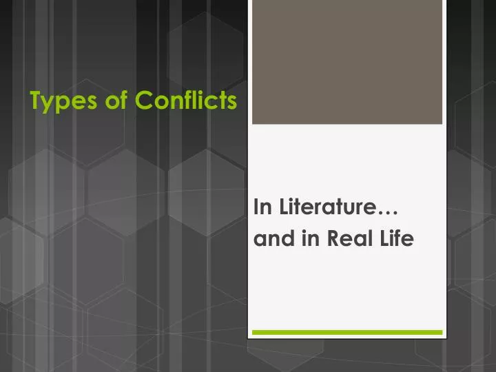 types of conflicts