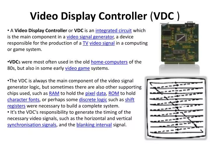 video display controller vdc