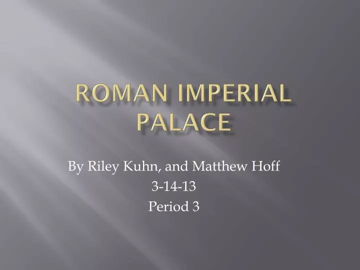 roman imperial palace