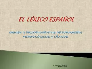 el l xico espa ol