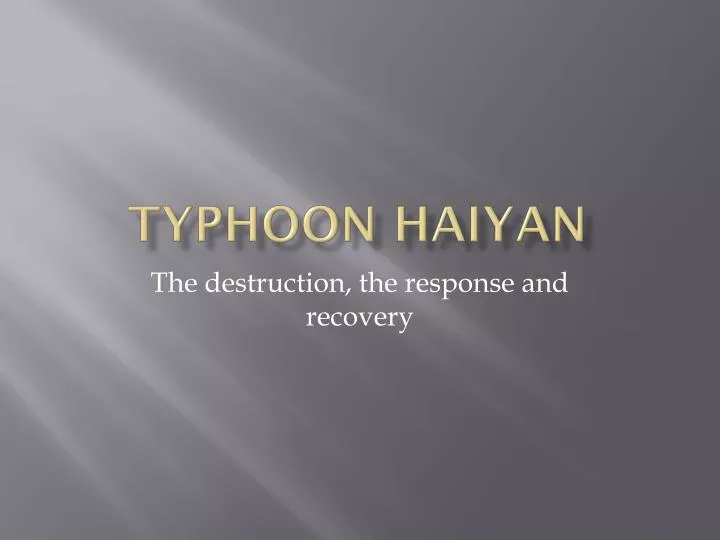 typhoon haiyan