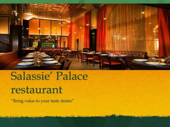 salassie palace restaurant