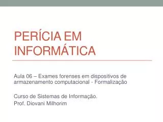 per cia em inform tica