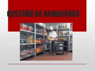 gesti n de almacenes