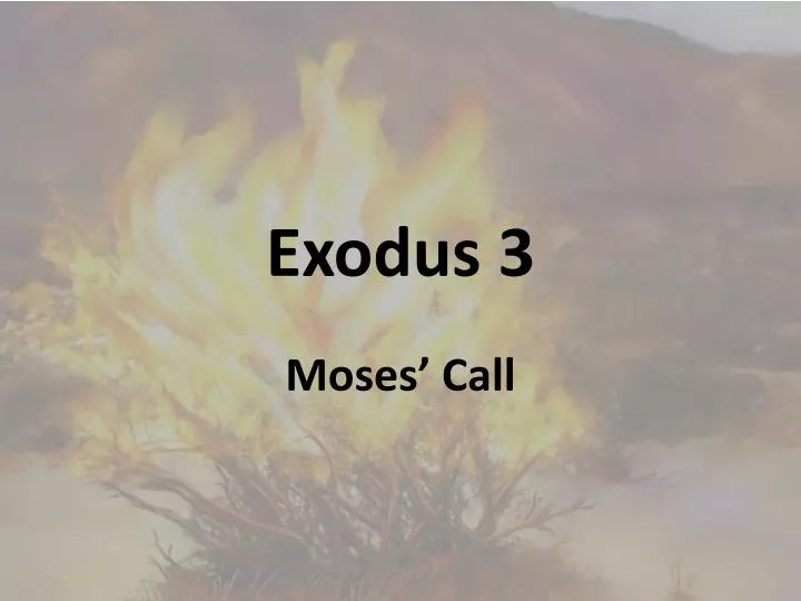 exodus 3