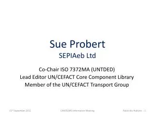 Sue Probert SEPIAeb Ltd