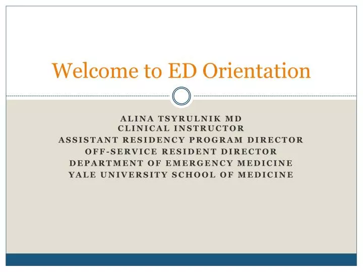 welcome to ed o rientation