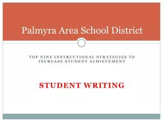 Palmyra Area School District