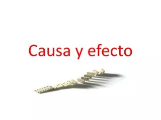 causa y efecto