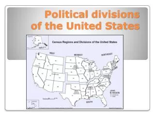 Political divisions of the United States