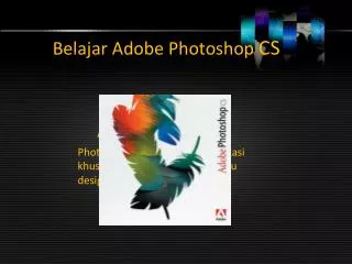 belajar adobe photoshop cs