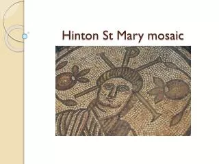 Hinton St Mary mosaic
