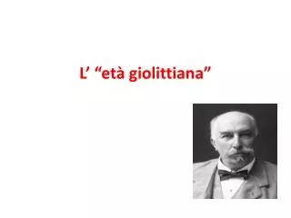 l et giolittiana