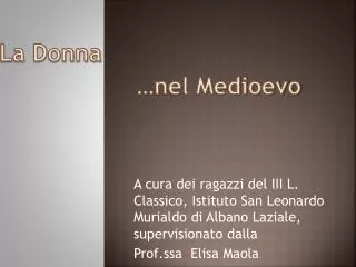 la donna