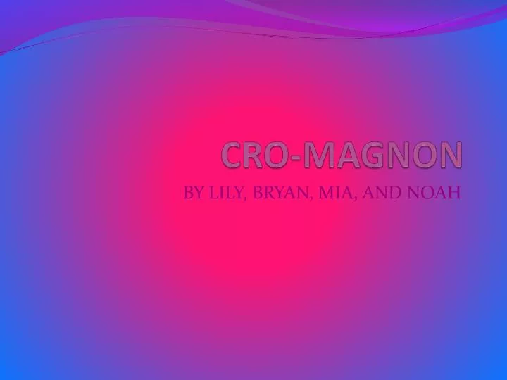 cro magnon