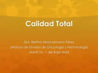 calidad total