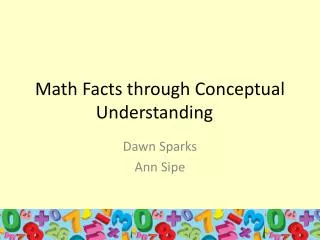 Math Facts through Conceptual Understanding