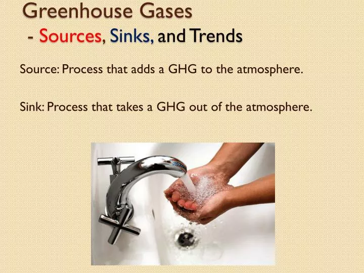 greenhouse gases sources sinks and trends