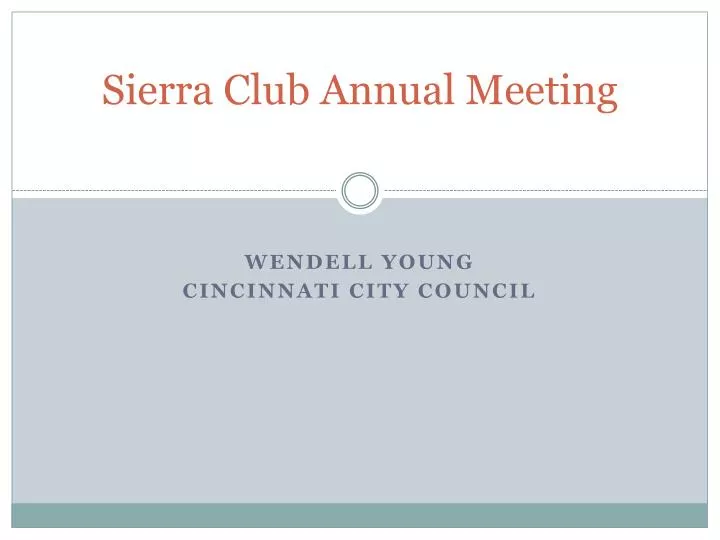sierra club annual meeting