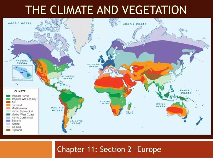the climate and vegetation