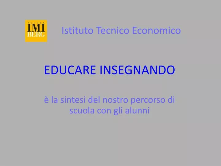 istituto tecnico economico