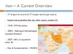 Iran – A Current Overview - slide 1