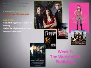 Week 5: The World of YA Publishing
