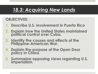 18.3: Acquiring New Lands
