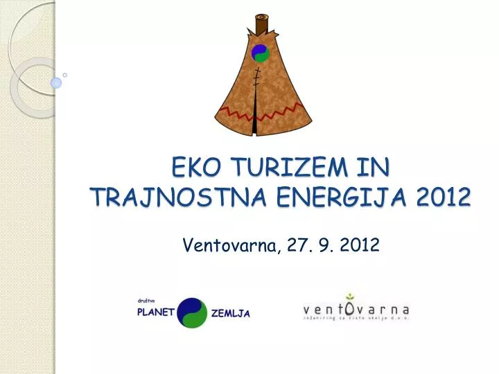 eko turizem in trajnostna energija 2012