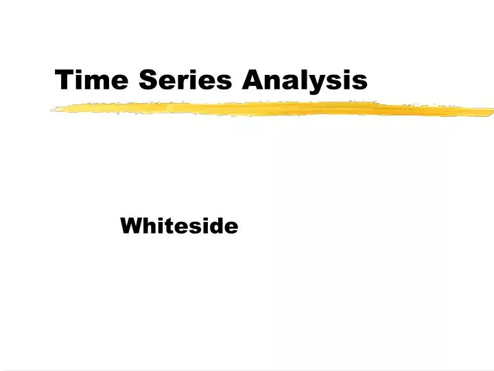 time series analysis