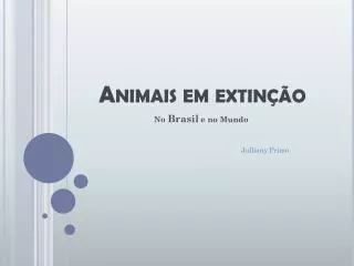 animais em extin o