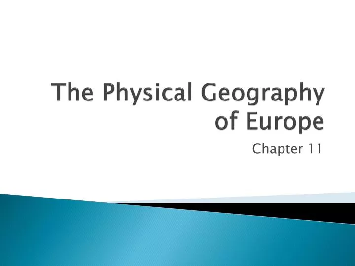 the physical geography of europe