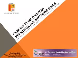from r o k to the european structural and investment funds