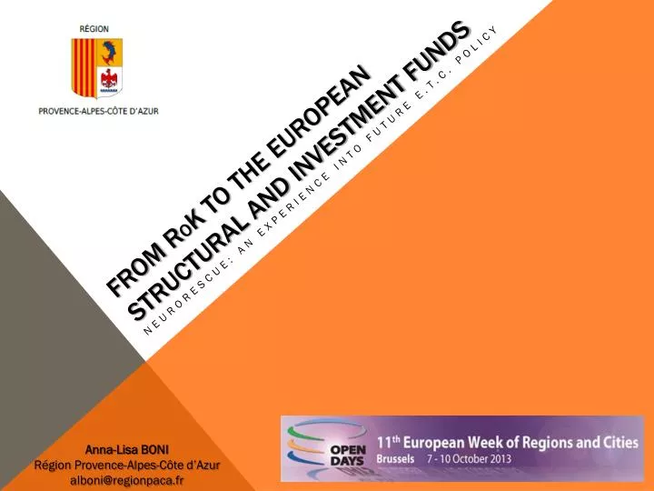 from r o k to the european structural and investment funds