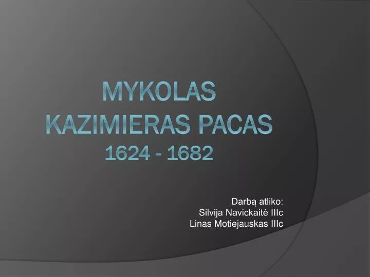 mykolas kazimieras pacas 1624 1682